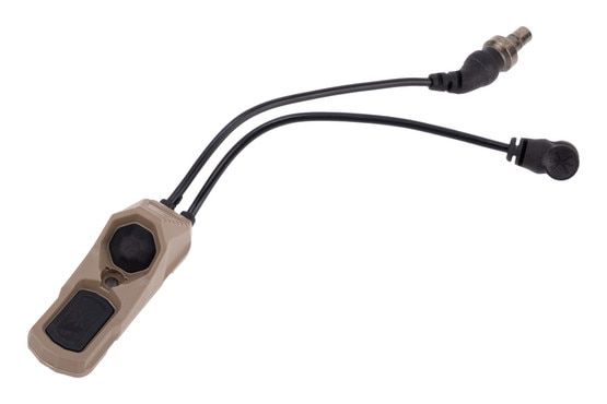 Unity Tactical AXON Surefire / Crane Laser Dual Switch is made of FDE polymer.